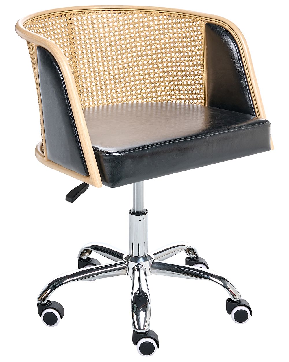 Desk Chair ELKHART Faux Leather Black