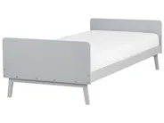 Bed Pine Wood BONNAC 90 x 200 cm (EU Single) Grey_911518