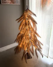 Decorazione per esterni LED BIFROST 123 cm Albero di Natale Beige_1047270