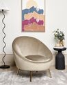 Velvet Accent Chair Taupe LANGA_897281