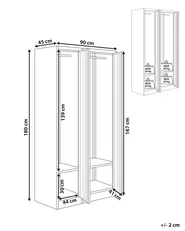 Double Door Storage Locker ATHLETE Metal White/ Blue_1011685