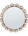 Round Wall Mirror ø 46 cm Gold YEBRA_904427