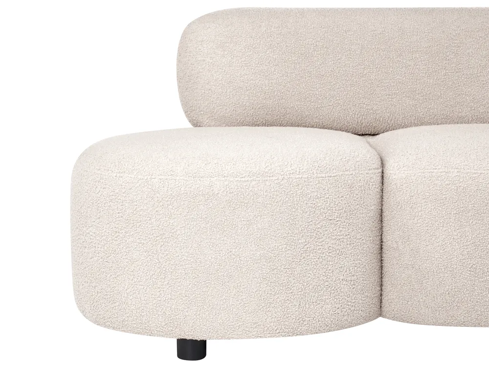 Sofa 3 Seater BLAVAND Boucle Beige_1061471