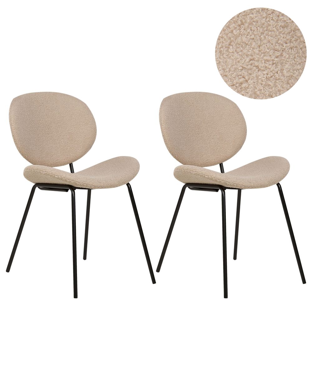Set da giardino bianco 2 sedie pieghevoli 1 tavolino rotondo - Deco
