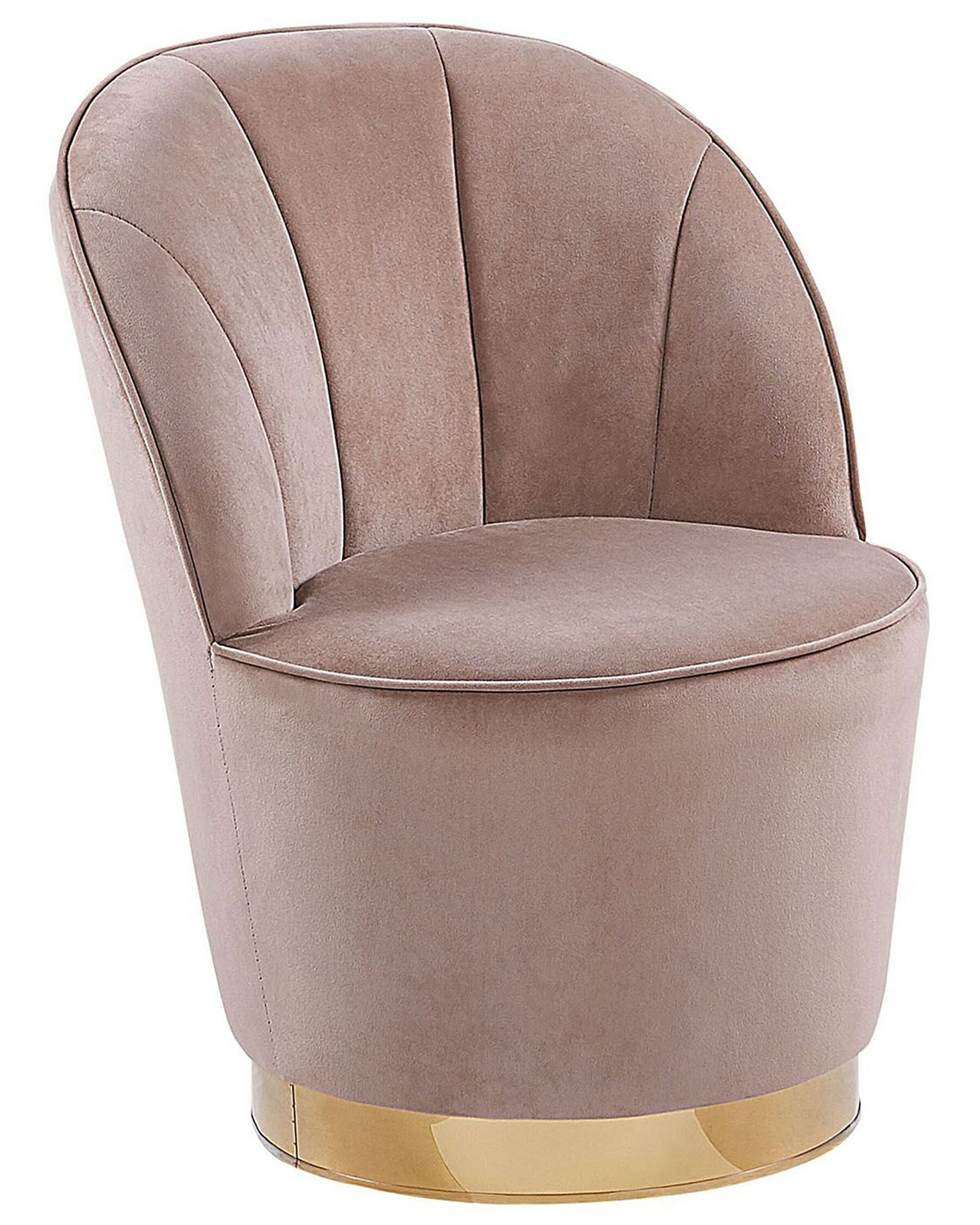 Velvet Armchair Beige ALBY_780885