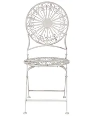 Set di 2 sedie da giardino SCAFA Metallo Bianco_856071