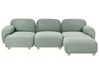 Sofa modułowa dla 3 osób AMLI z otomaną Jasnozielony