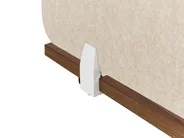 Desk Screen SPLIT 80 x 50 cm Beige_894583