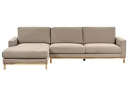 Corner Sofa 4 Seater SIGGARD Fabric Taupe Right Hand_944880