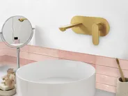 rubinetto miscelatore da parete per lavabo CHAPALA Ottone Oro_995721