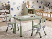 Mesa infantil com cadeiras BONDO Verde_1124381