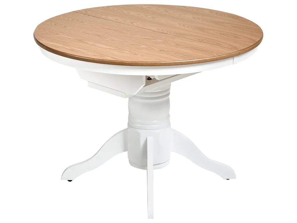 Extending Dining Table AKRON Light Ash Wood 106/150 cm 106 cm Wood_996810