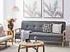 Sofa Bed 3 Seater TJORN Fabric Grey