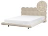 Bed Boucle SOULISSE 160 x 200 cm (EU King Size) Beige