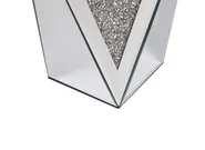 Side Table LUXEY Glass Mirrored Silver_850882