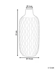 Wazon dekoracyjny EMAR 31 cm Kamionka Biały_733853