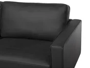 Living Room Set 4 Seater SAVALEN Leather Black_725556