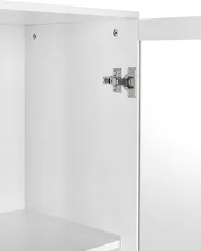 Witryna ze szklaną gablotą MILORA 80 cm Biały_979542