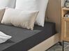 Bavlnená posteľná plachta 180 x 200 cm čierna HOFUF_815934