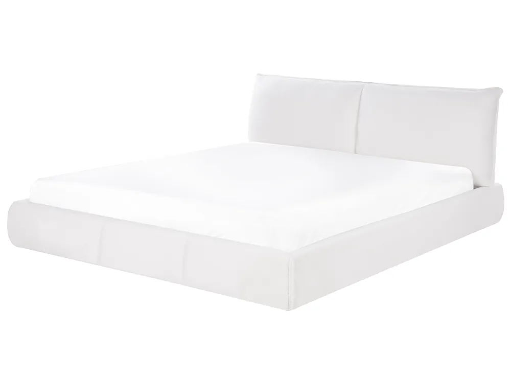 Waterbed Boucle VINAY 180 x 200 cm (EU Super King) White_945870