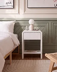 Nachttisch mit 1 Schublade CHARLEVILLE Weiss_1161022