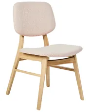Set di 2 sedie da pranzo ELAINE Bouclé Marrone chiaro/Beige_952275