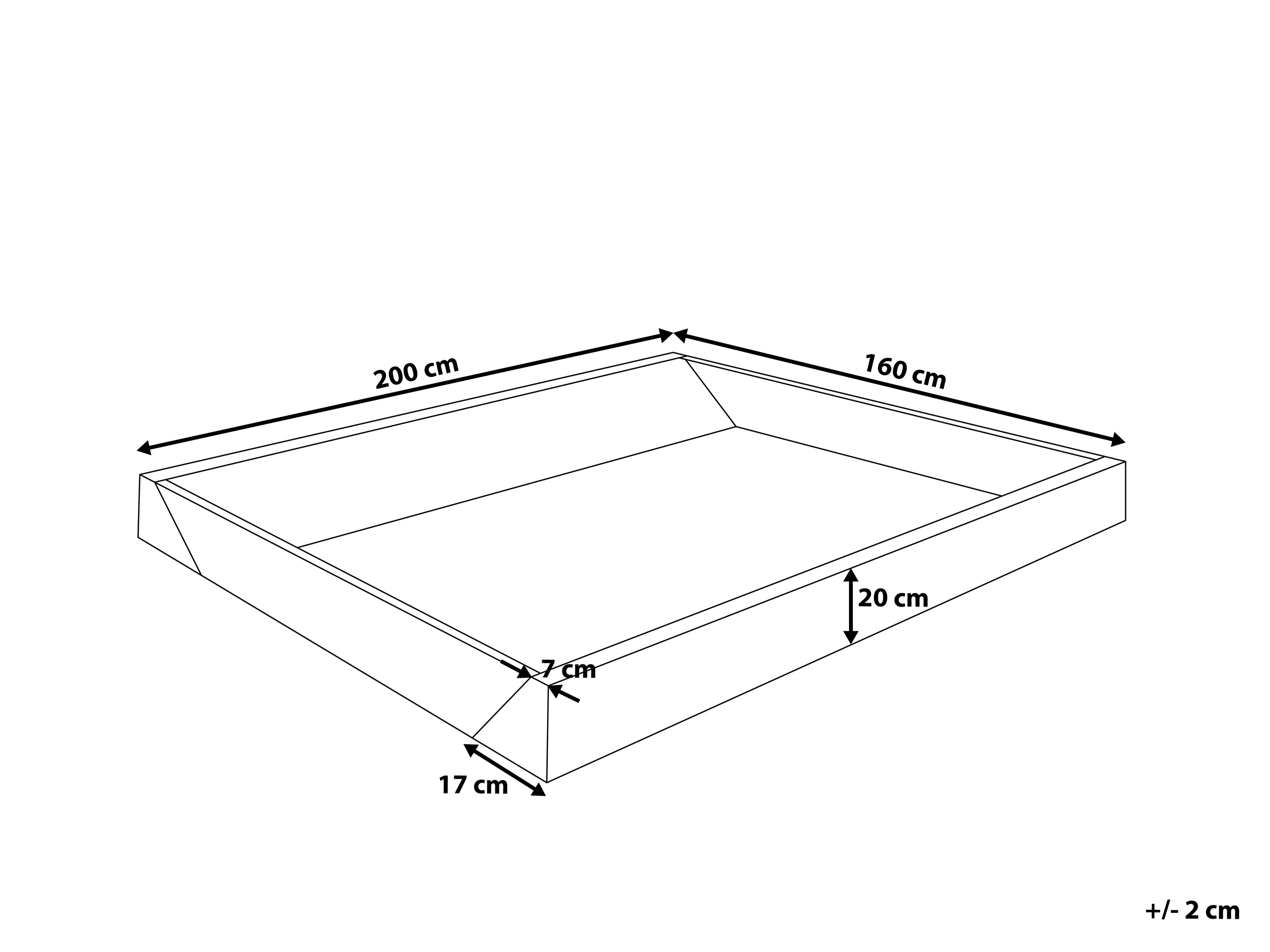 King Size Waterbed Safety Liner SIMPLE Beliani.co.uk