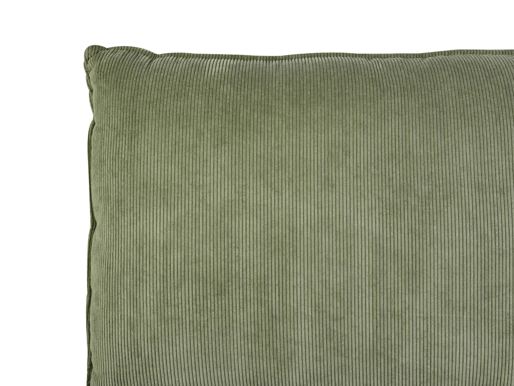 Bed Corduroy VINAY 180 x 200 cm (EU Super King) Olive Green_879999