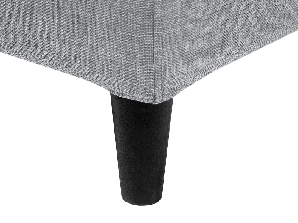 Lit avec sommier Tissu FITOU 160 x 200 cm Gris clair_709615
