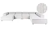 Sofá modular esquinero 5 plazas ARDAL Pana Blanco crema Izquierda