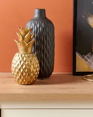 Figurka dekoracyjna Ananas TYANA Ceramika Złoty_735273