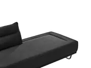 Sofa 3 Seater FAXEN Fabric Black_1025176