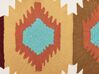 Vyšívaný bavlněný polštář s geometrickým vzorem 40 x 60 cm vícebarevný DANAPUR_829316