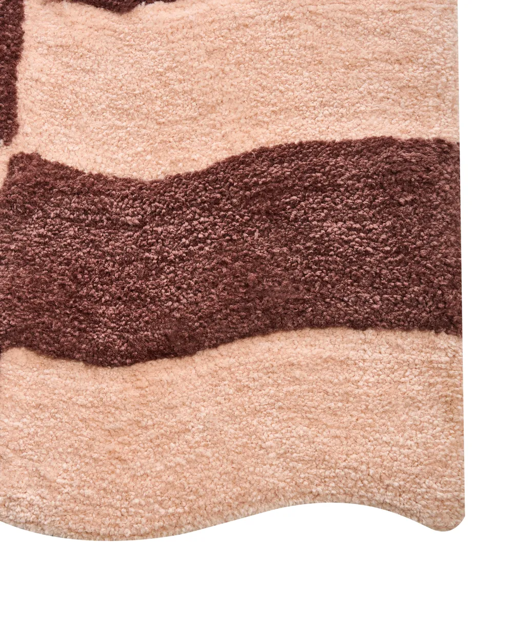 Tappeto da bagno DIWANA Marrone/Beige 60 x 90 cm_1025985