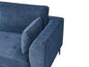 3-Sitzer Ecksofa blau rechtsseitig FLAM_934595