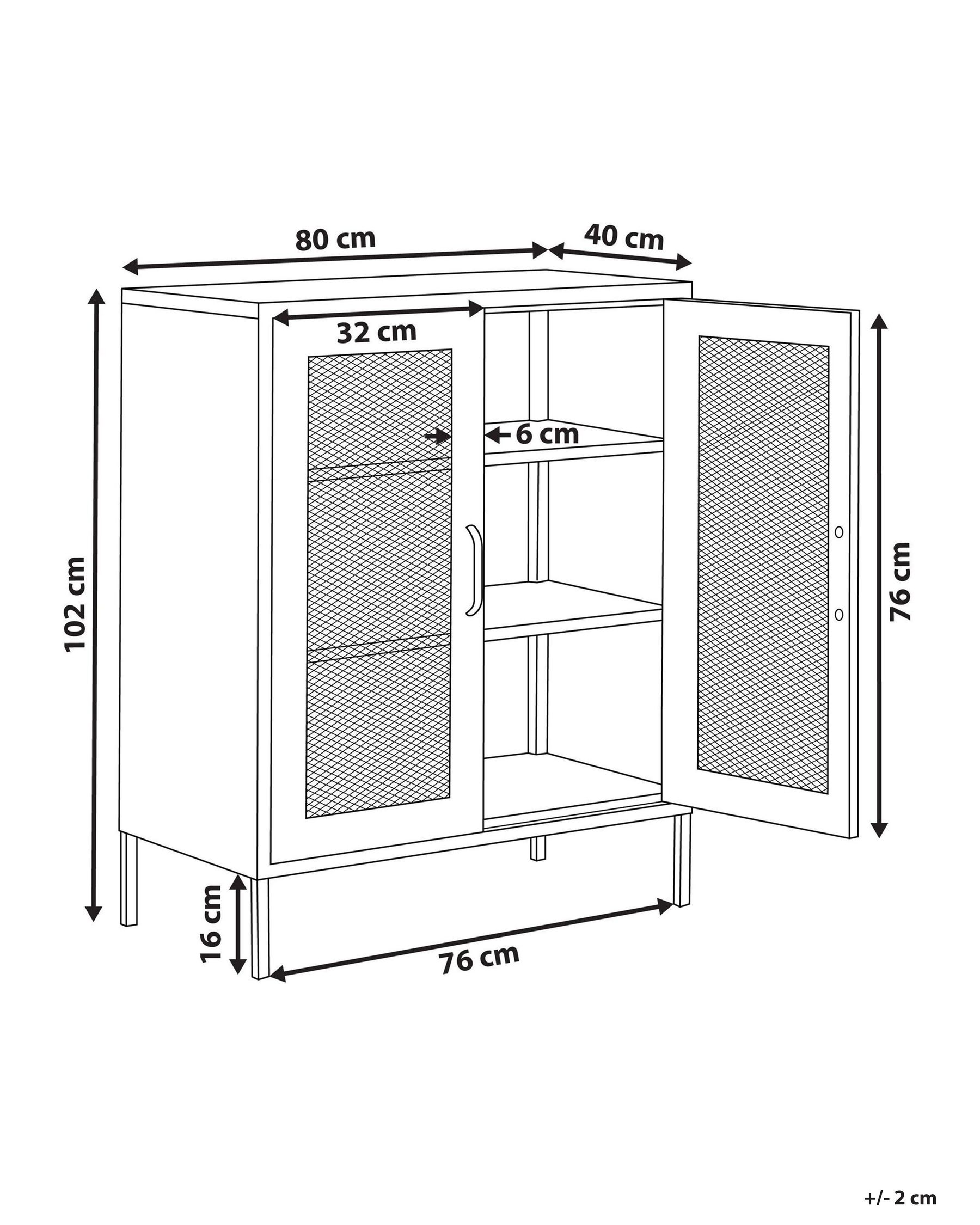 Steel Sideboard Red WAKATIPU_826073 Steel Sideboard Red WAKATIPU_826073
