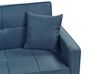 Divano letto 3 posti tessuto blu GLOMMA_928643