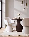 Dining Chair LIVONIA Chenille Off-White