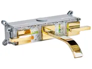 rubinetto miscelatore da parete per lavabo BERRACO Ottone Oro_986813