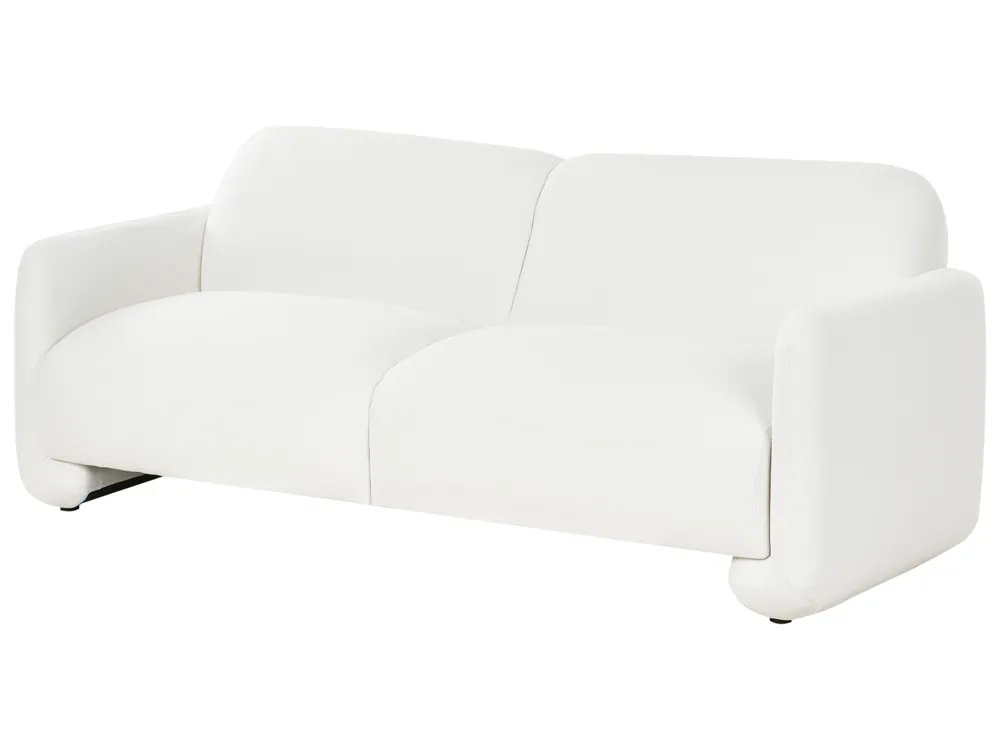Divano 3 posti SALAND Tessuto Bianco_970944