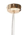 Křišťálová závěsná lampa zlatá TOROLA_867080