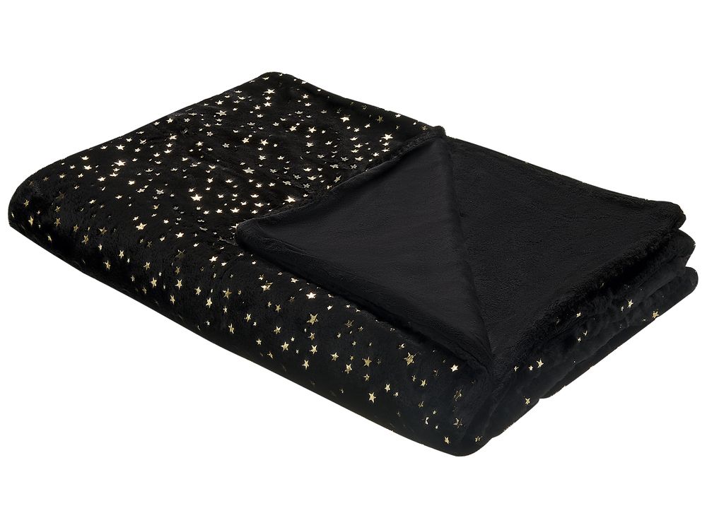 Blanket ALAZEYA 130 x 180 cm Black
