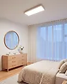 LED Ceiling Lamp ARDENZA with Remote with Dimmer Light Brown