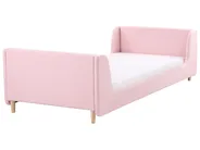 Kids Bed Boucle LAYE 90 x 200 cm (EU Single) Pink_962109