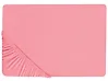 Fitted Sheet JANBU 140 x 200 cm Cotton Coral