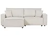 Sofa Bed KARILA with Storage Fabric Light Beige Right Hand