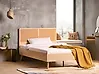 Bed PE Rattan MONPAZIER 120 x 200 cm (EU Small Double) Light Brown
