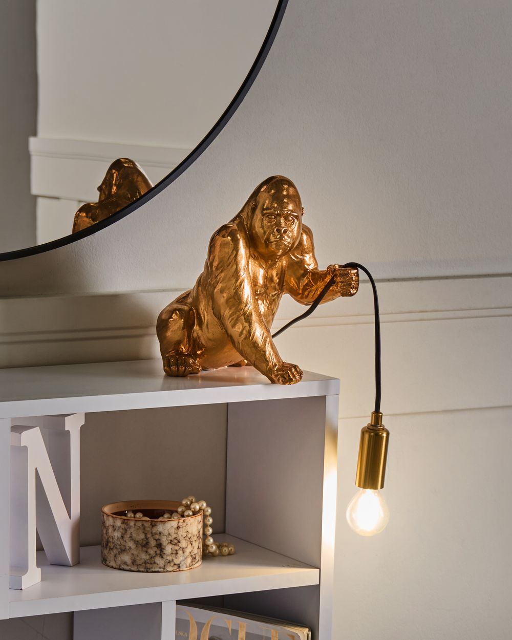 Lámpara de mesa Gorila HARAMBE Dorado