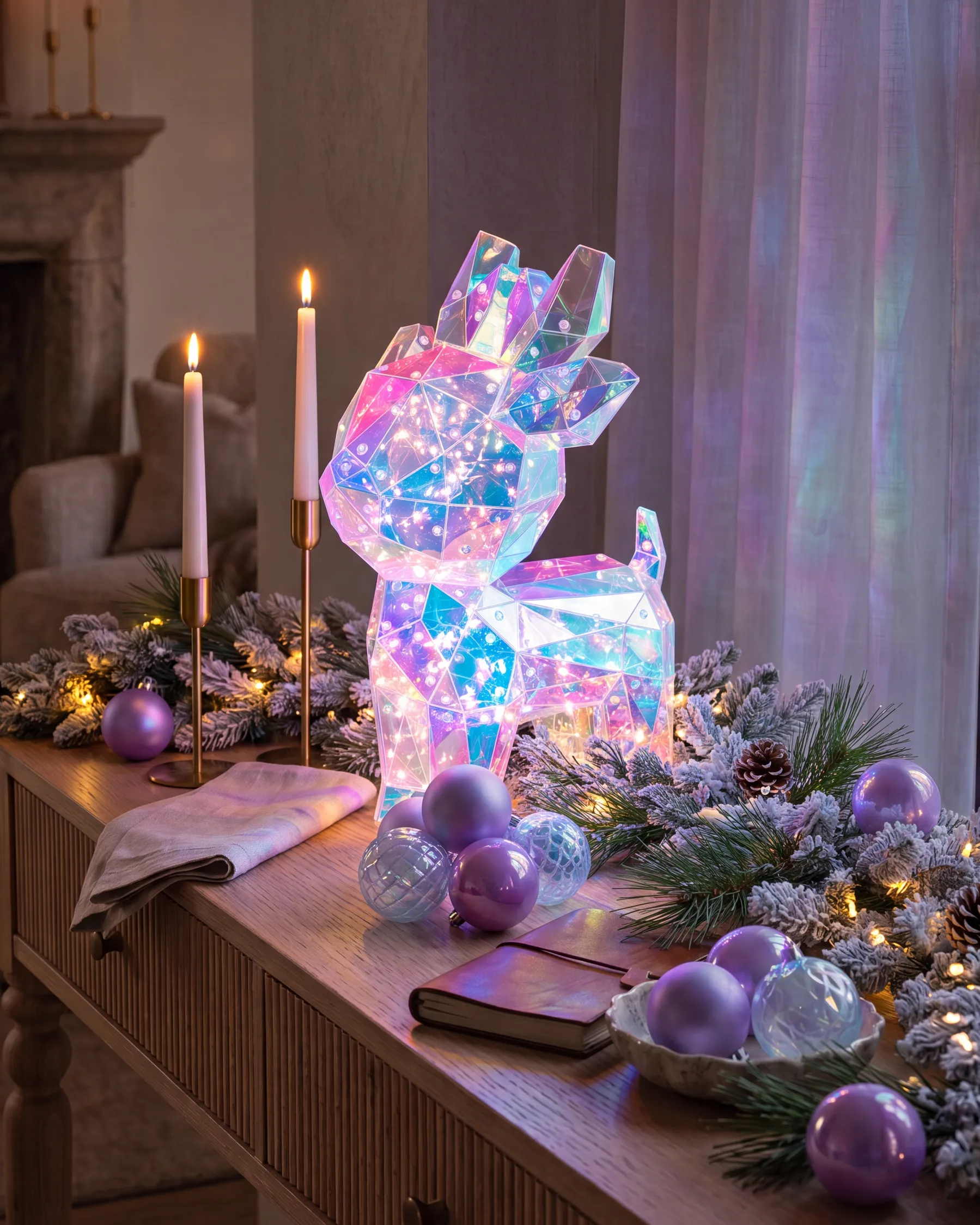 LED Decoration PIENI 35 cm Reindeer Multicolour_1029440