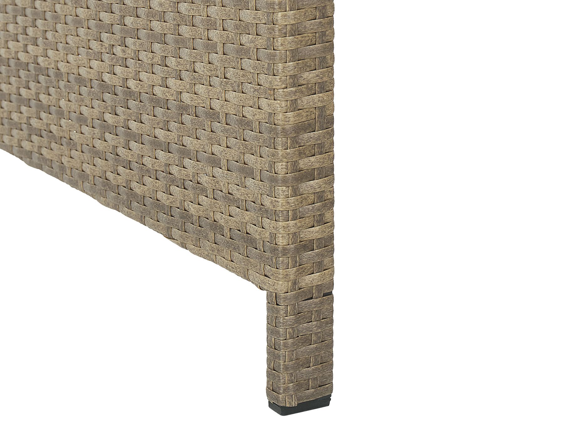 Zestaw ogrodowy z technorattanu 5-osobowy brązowo-biały BARDI_820371